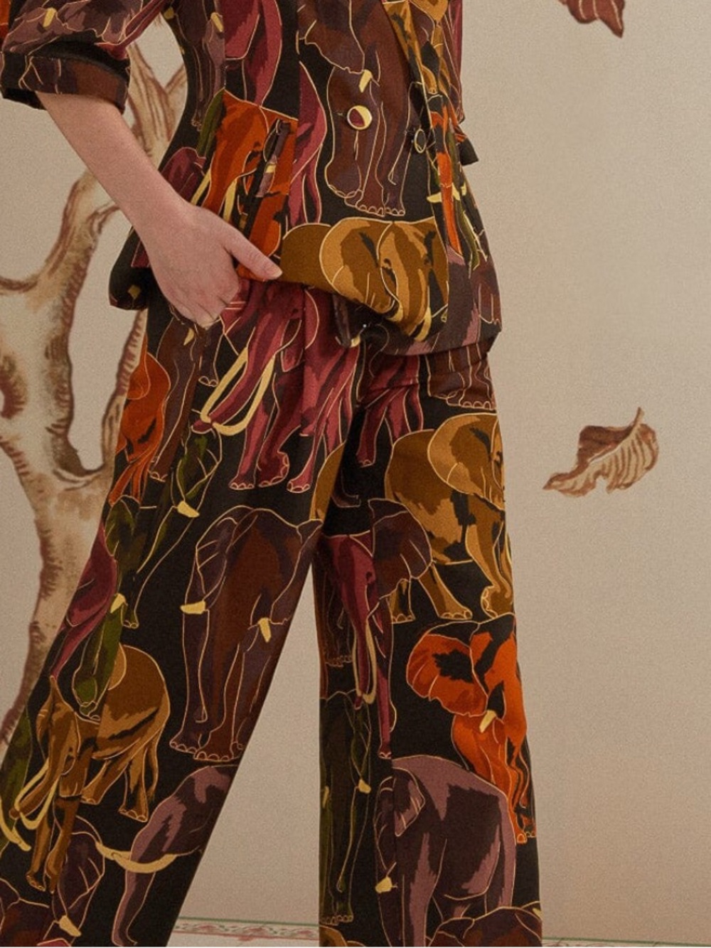 Farm Rio NWT Wide-Leg Printed Women’s Pants in Multi-Color